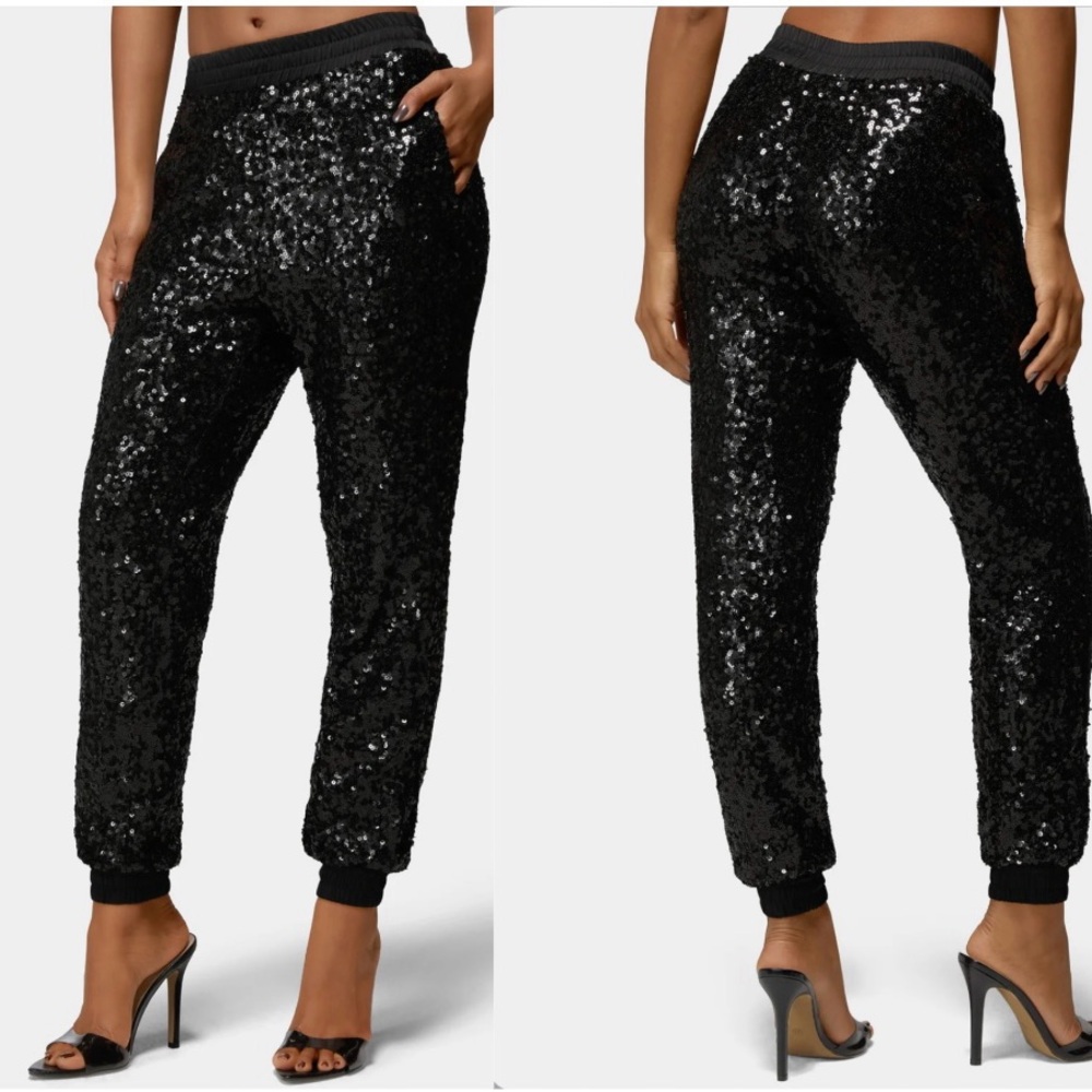 Bebe Sequin Joggers